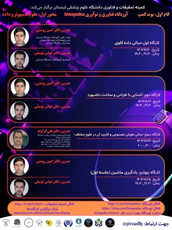 کارگاه‌های محور اول بوت کمپ با عنوان: علوم کامپیوتر و داده